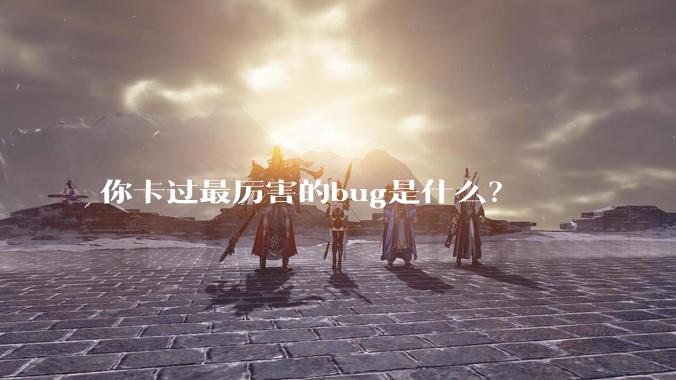 你卡过最厉害的bug是什么？