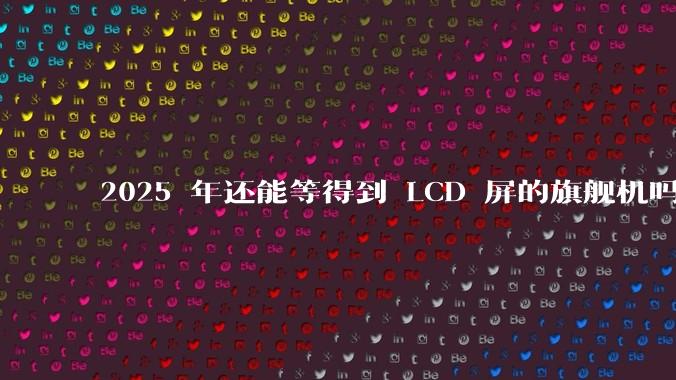 2025 年还能等得到 LCD 屏的旗舰机吗？