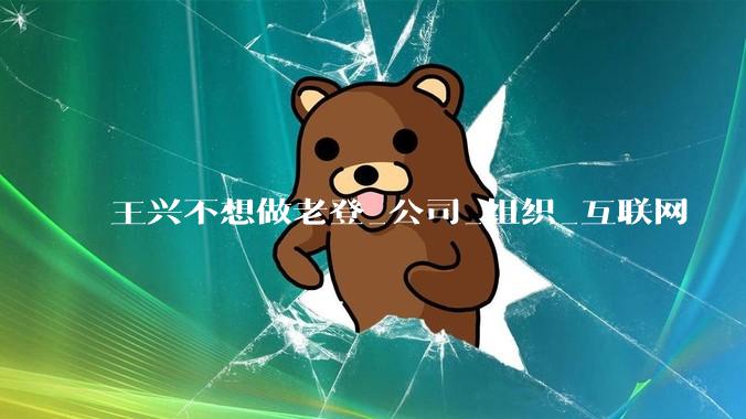 王兴不想做老登_公司_组织_互联网